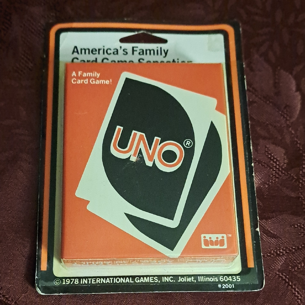 Vintage 1978 UNO Card Game International Games, Inc